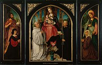 Jan Provoost (c. 1465-1529) - Triptych, Virgin and Child with Saints and Donors - RCIN 405816 - Royal Collection.jpg