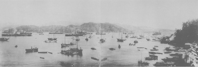 File:Japanese navy left Ujina port Hiroshima 1895 No.1.png