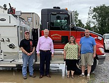 Jerry Carl with constituents in Wagarville in 2021. Jerry Carl with constituents in Wagarville, Alabama - 2021.jpg