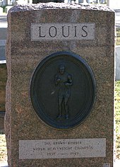 Joe Louis' headstone in Arlington National Cemetery, Virginia Joe louis headstone.jpg
