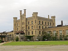 Joliet State Prison became the set of Fox River State Penitentiary in Prison Break. Joliet State Prison (10045283735).jpg