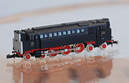 Modell einer DR V120 von Märklin in Spur Z, Maßstab 1:220