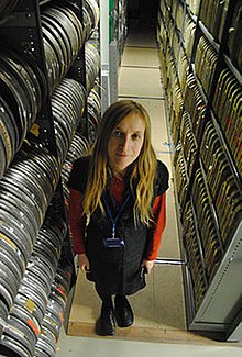 Jude Cowan Montague of 'The News Agents' Resonance FM (formerly Reuters) at ITN Archive.jpg