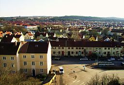 Norra Kålltorp. 
 Udsigt fra Strömmensberg.