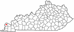 Location of La Center, Kentucky