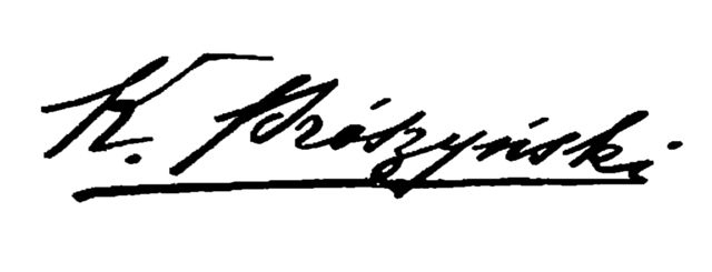 signature de Kazimierz Prószyński