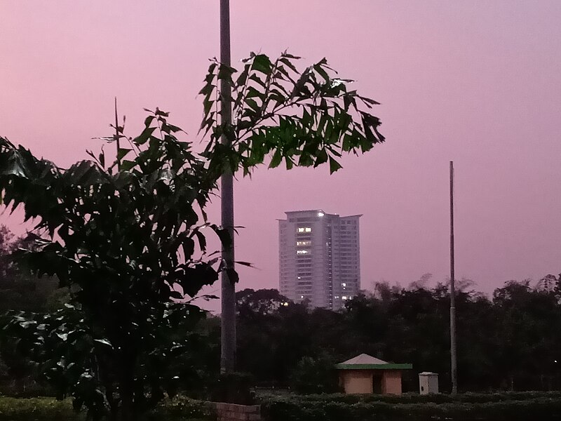 File:Kadri Park in Mangalore - Planet SKS building in the background.jpg