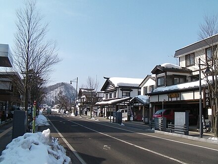 Snowy streets of Kakunodate