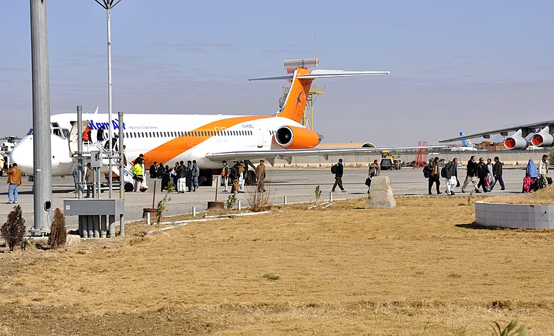 File:Kam Air at Kandahar International Airport in 2012.jpg