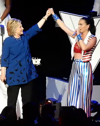 Perry performed at multiple ceremonies for Democratic presidential candidate Hillary Clinton during her 2016 campaign