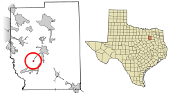 Kaufman County Texas Incorporated Areas Scurry highlighted.svg