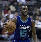 Kemba Walker was the lone Team USA player who was on the All-NBA Team in 2019. Kemba Walker (31281786340) (cropped).jpg