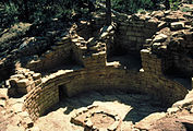 Kiva ruins at Canyons of the Ancients