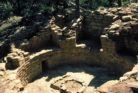 Kiva en ruines, Canyons of the Ancients National Monument.