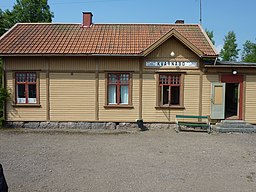 Kvarnabo station längs Anten-Gräfsnäs Järnväg.