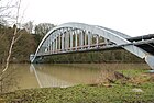 La passerelle de l'aqueduc de la Voulzie depuis Champagne.JPG