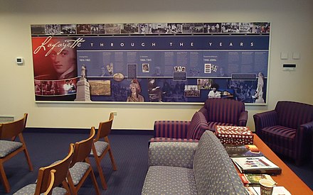 Admissions waiting lounge at Lafayette College in 2012