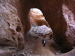 Une des galeries de Las Médulas.