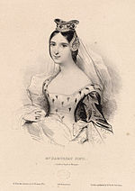 Laure Cinti-Damoreau, um 1820 (?). Stich von Devéria, Bibliothèque Nationale de France, Paris