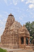 Parshvanatha temple is a 10th-century Jain temple at Khajuraho complex. It is now dedicated to Parshvanatha, although it was probably built as a Rishabhanatha shrine during Hindu Chandela rule.