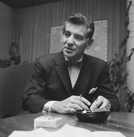 Leonard Bernstein during a visit to Finland, 1959