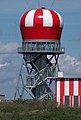 Torre de radar del aeropuertu de Ruzyně (Praga).