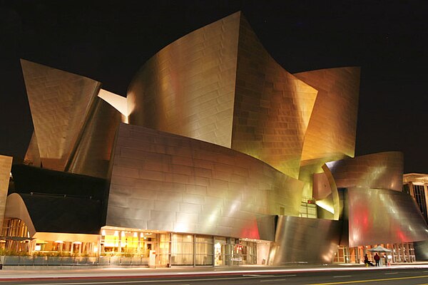 Walt Disney Concert Hall, designed by Frank Gehry