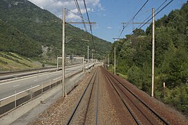 Le long de l'A43, en direction de Modane / Saint-Michel-de-Maurienne