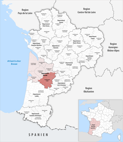 Locator map of Arrondissement Langon 2019.png