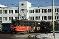 Čeština: Tramvaj na obratišti před nádražím ve Lvově, Ukrajina English: A tram in front of the train station in Lviv, Ukraine