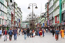 Mahatma Gandhi Marg is one of the main shopping and cultural activity streets in Gangtok.