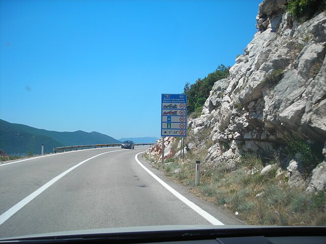 Adriatic Highway south of Neum