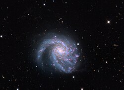 M99 בתמונה של מצפה הכוכבים בהר למון
