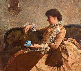 Mademoiselle Sarah Hallowell by Mary Louise Fairchild in 1886.jpg