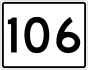 Marcador de la ruta estatal 106