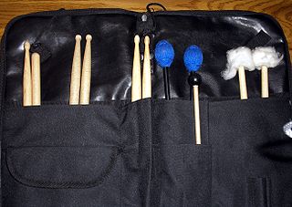 Percussion mallet Object used to strike or beat a percussion instrument