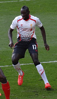 Sakho jugant amb el Liverpoolel 2014