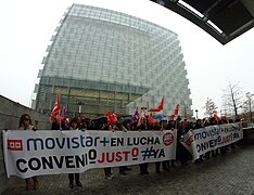 Manifestación trabajadores de Movistar+ por conflicto laboral, 07.jpg