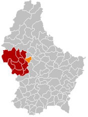 Localização de Vichten em Luxemburgo