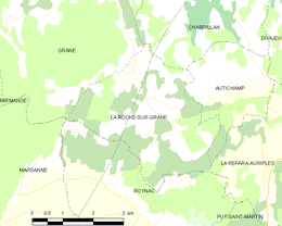 La Roche-sur-Grane - Localizazion