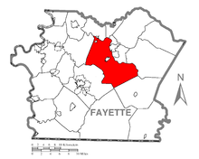 Map of Dunbar Township, Fayette County, Pennsylvania Highlighted.png