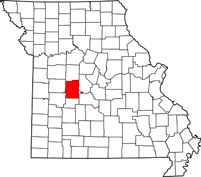 Map of Missouri highlighting Benton County.svg