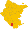 Map of comune of Foiano della Chiana (province of Arezzo, region Tuscany, Italy).svg