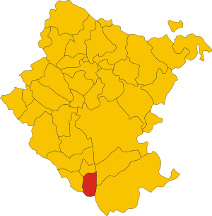 Map of comune of Foiano della Chiana (province of Arezzo, region Tuscany, Italy).svg