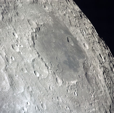 The Apollo 13 crew photographed the Moon out of the Lunar Module.
