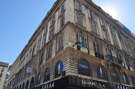 Marseille.Immeuble, 40 la Canebière