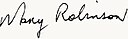 Mary Robinsons namnteckning