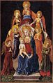 Meister von Pratovecchio: Madonna mit sechs Engeln