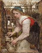 Matthijs Maris, Meisje aan de pomp, 1872.jpg