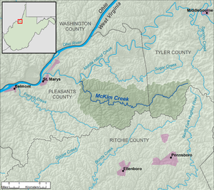 МакКим Крик WV map.png